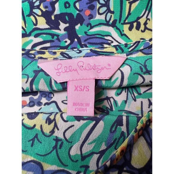 Lilly Pulitzer Linda Marie Silk Caftan XS/S - Picture 5 of 6